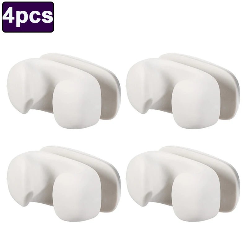 1/4pcs Rice Spoon Holder Hook Silicone Rice Spoon Storage Rack Kitchen plug fixed wire winder Wall - Mounted Cooker Spoon Shelf - Verduranest