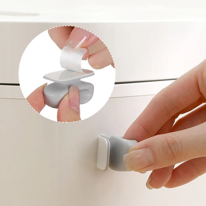 1/4pcs Rice Spoon Holder Hook Silicone Rice Spoon Storage Rack Kitchen plug fixed wire winder Wall - Mounted Cooker Spoon Shelf - Verduranest