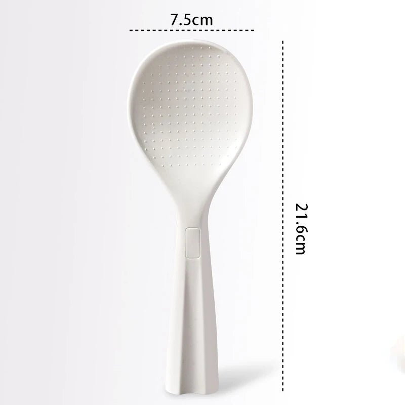Antibacterial food grade pp plastic rice spoon Standing household rice spoon Non - stick rice with retainer hanger Rice spoon - Verduranest