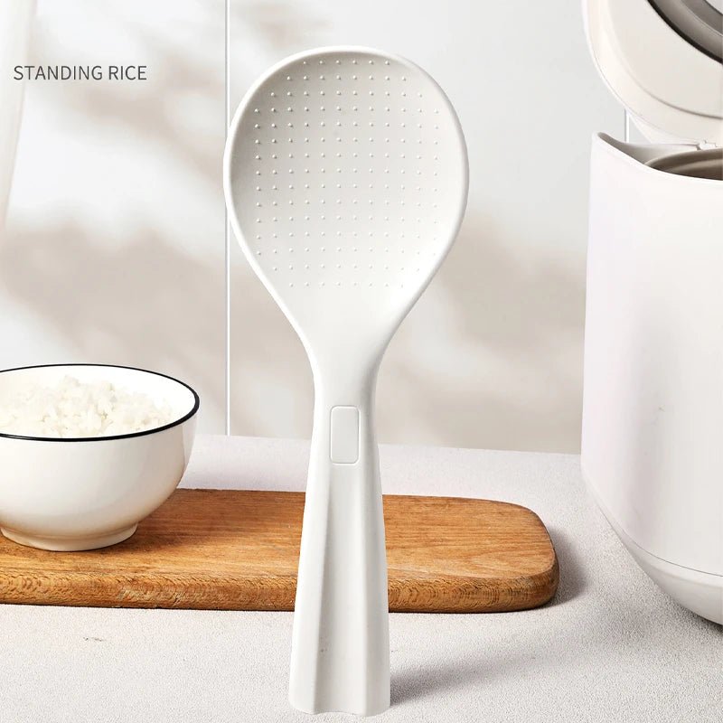 Antibacterial food grade pp plastic rice spoon Standing household rice spoon Non - stick rice with retainer hanger Rice spoon - Verduranest