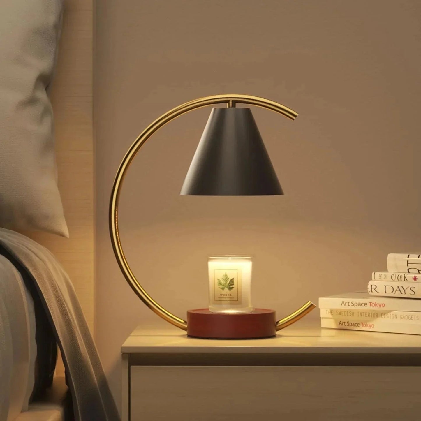 Dimmable Candle Warmer Lamp – Efficient, Flame - Free Fragrance - Verduranest