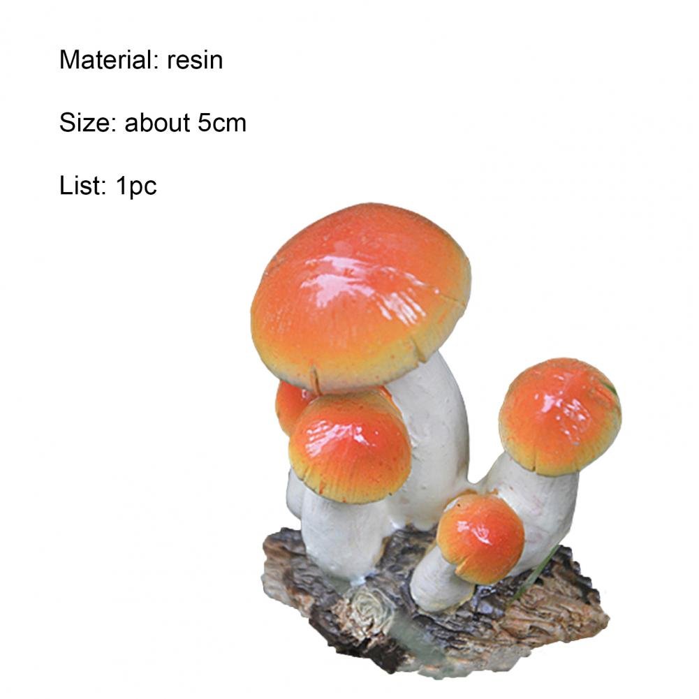 Good Garden Statue 13 Styles Garden Figurine Cute UV Resistant Lovely Mushroom Sculpture Garden Decor - Verduranest