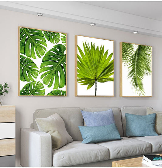 Home Decor Green Plant Canvas Painting - Verduranest
