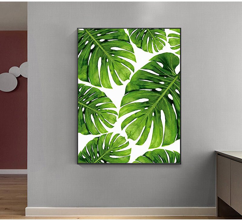 Home Decor Green Plant Canvas Painting - Verduranest