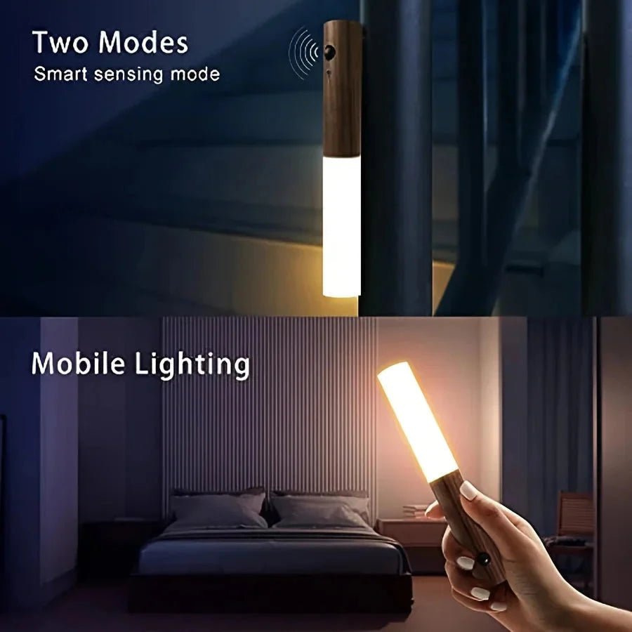 Intelligent Human Body Induction LED Night Light – Rechargeable Wall Light for Corridor, Cabinet, and Toilet - Verduranest