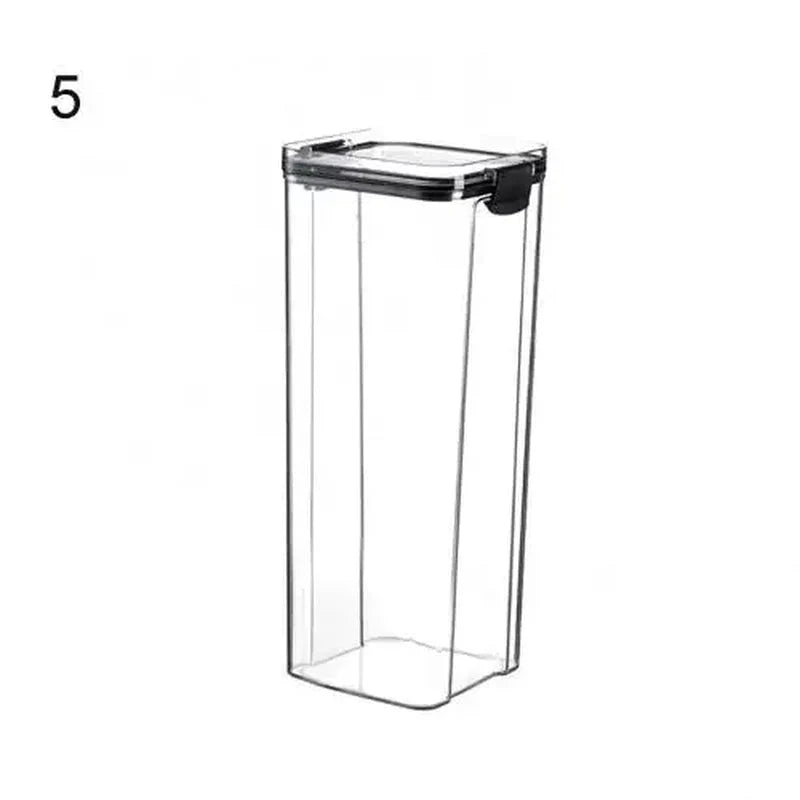Multipurpose Food Storage Containers Set - Clear Jars with Lids for Cereal, Candy, and Dry Goods - Verduranest