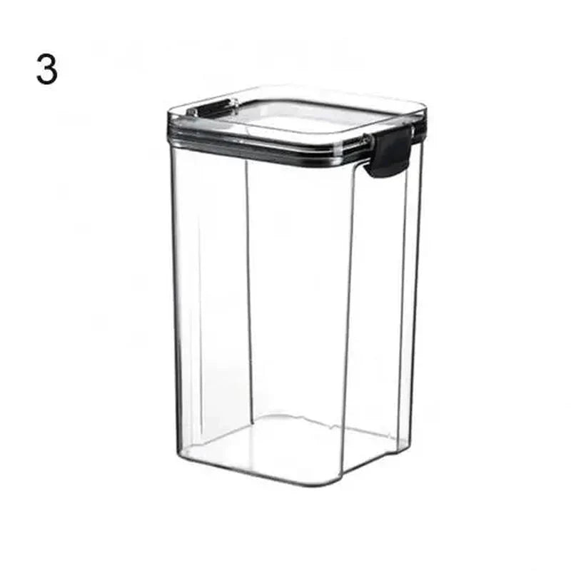 Multipurpose Food Storage Containers Set - Clear Jars with Lids for Cereal, Candy, and Dry Goods - Verduranest