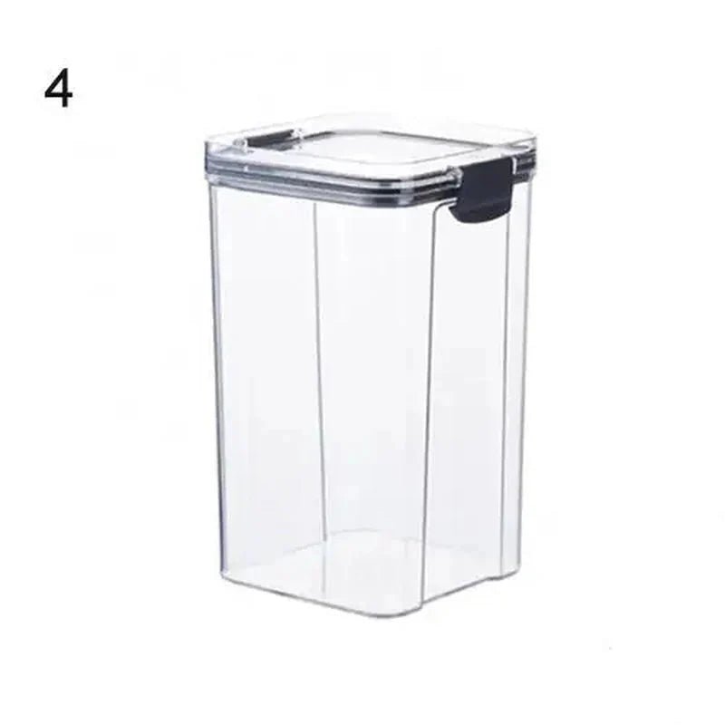 Multipurpose Food Storage Containers Set - Clear Jars with Lids for Cereal, Candy, and Dry Goods - Verduranest