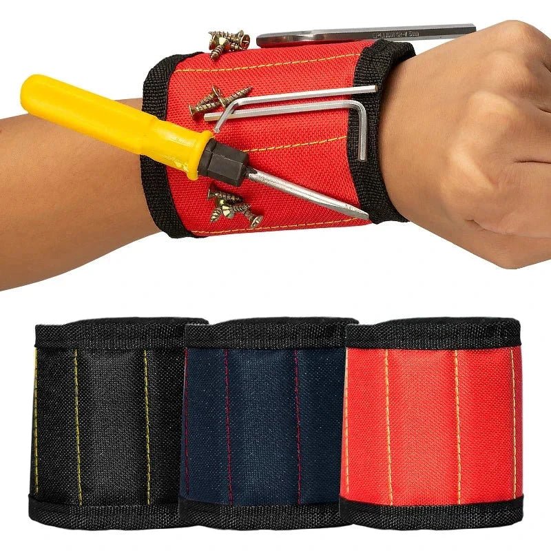 Strong Magnetic Wristband β Portable Tool Bag for Holding Screws, Nails, Nuts, Bolts, and Drill Bits - Verduranest