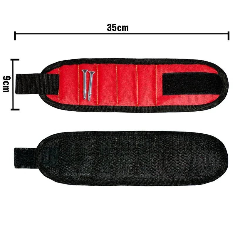 Strong Magnetic Wristband β Portable Tool Bag for Holding Screws, Nails, Nuts, Bolts, and Drill Bits - Verduranest