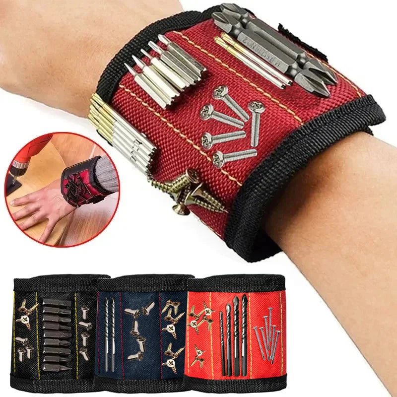 Strong Magnetic Wristband β Portable Tool Bag for Holding Screws, Nails, Nuts, Bolts, and Drill Bits - Verduranest