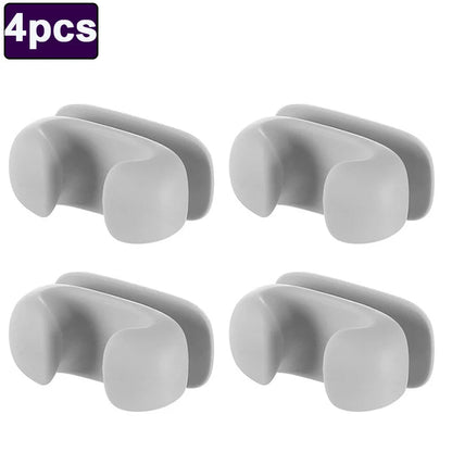 1/4pcs Rice Spoon Holder Hook Silicone Rice Spoon Storage Rack Kitchen plug fixed wire winder Wall - Mounted Cooker Spoon Shelf - Verduranest