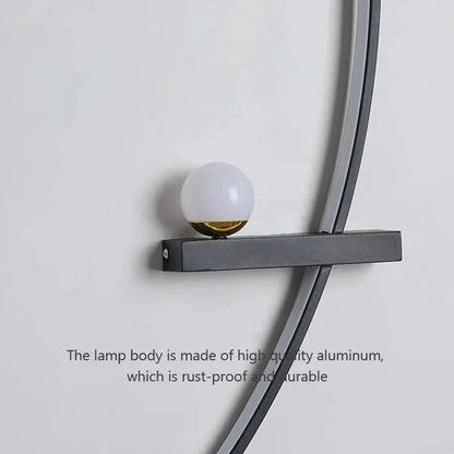 Modern LED Wall Lamp – Minimalist Art Design for Bedroom, Living Room, and Bathroom, Gold/Black - Verduranest