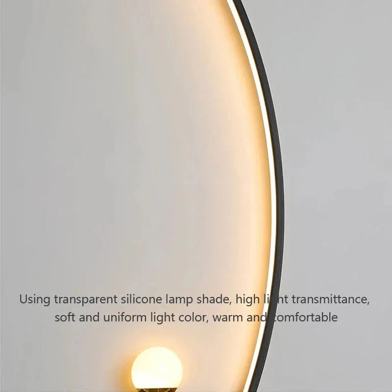 Modern LED Wall Lamp – Minimalist Art Design for Bedroom, Living Room, and Bathroom, Gold/Black - Verduranest