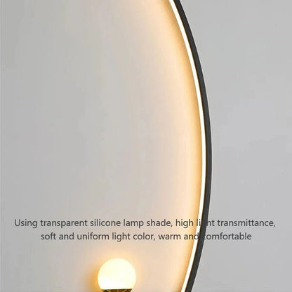 Modern LED Wall Lamp – Minimalist Art Design for Bedroom, Living Room, and Bathroom, Gold/Black - Verduranest