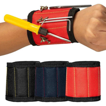 Strong Magnetic Wristband – Portable Tool Bag for Holding Screws, Nails, Nuts, Bolts, and Drill Bits - Verduranest